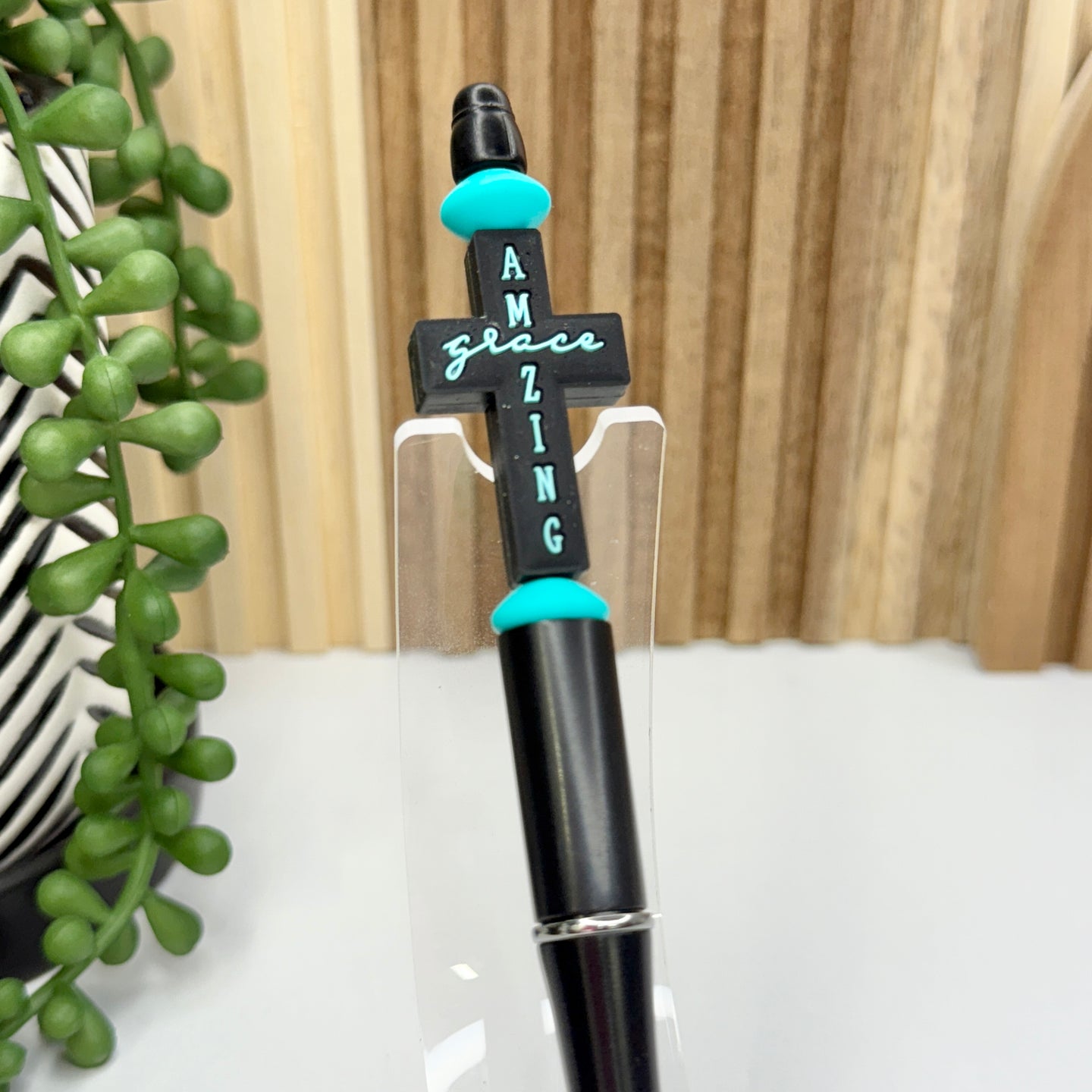 Amazing Grace Plastic Pen | Black